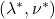 (\lambda^*, \nu^*)