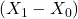(X_1 - X_0)