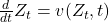 \frac{d}{dt} Z_t = v(Z_t, t)
