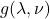 g(\lambda, \nu)